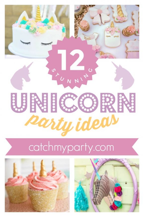 16 Décoration d'anniversaire thème licorne